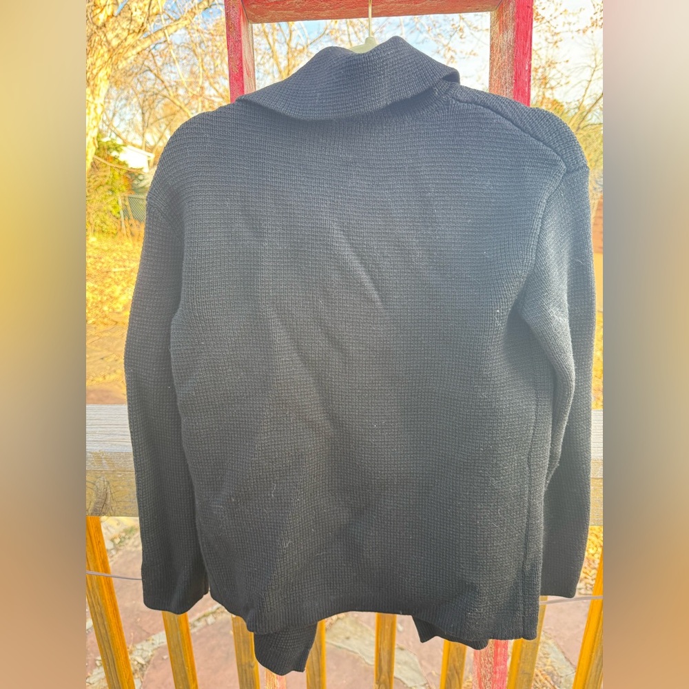 Single Button Open Front Collared Cardigan - image 2